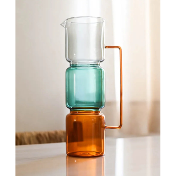 1670 ml Renkli Cam Sürahi