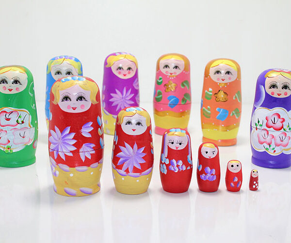 6'lı Ahşap Matruşka