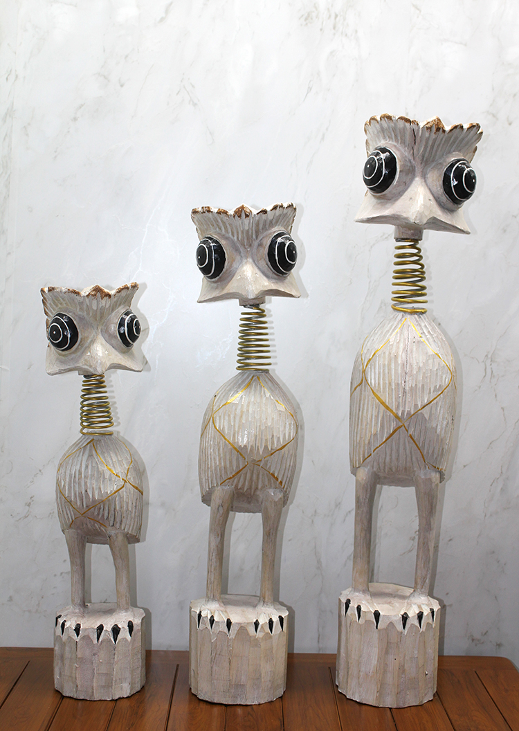 Ahşap 3'lü Deve Kuşu Seti 90 Cm Ahşap 3'lü Deve Kuşu Seti 90 Cm