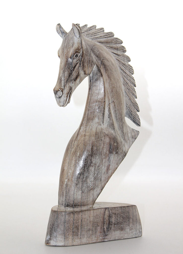 Ahşap At Büstü 40 cm