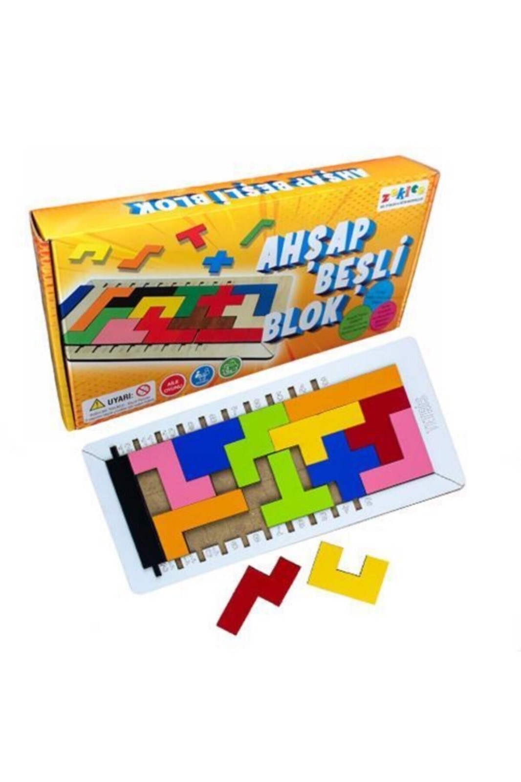 Ahşap Beşli Blok Oyunu Ahşap Beşli Blok Oyunu