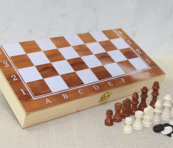 Ahşap Kutulu Satranç Model 1