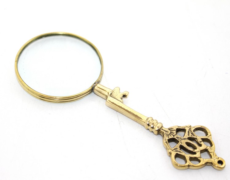 Anahtar Şekilli Pirinç Büyüteç