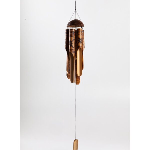 Bambu Coconat Kafalı Rüzgar Çanı 40 cm