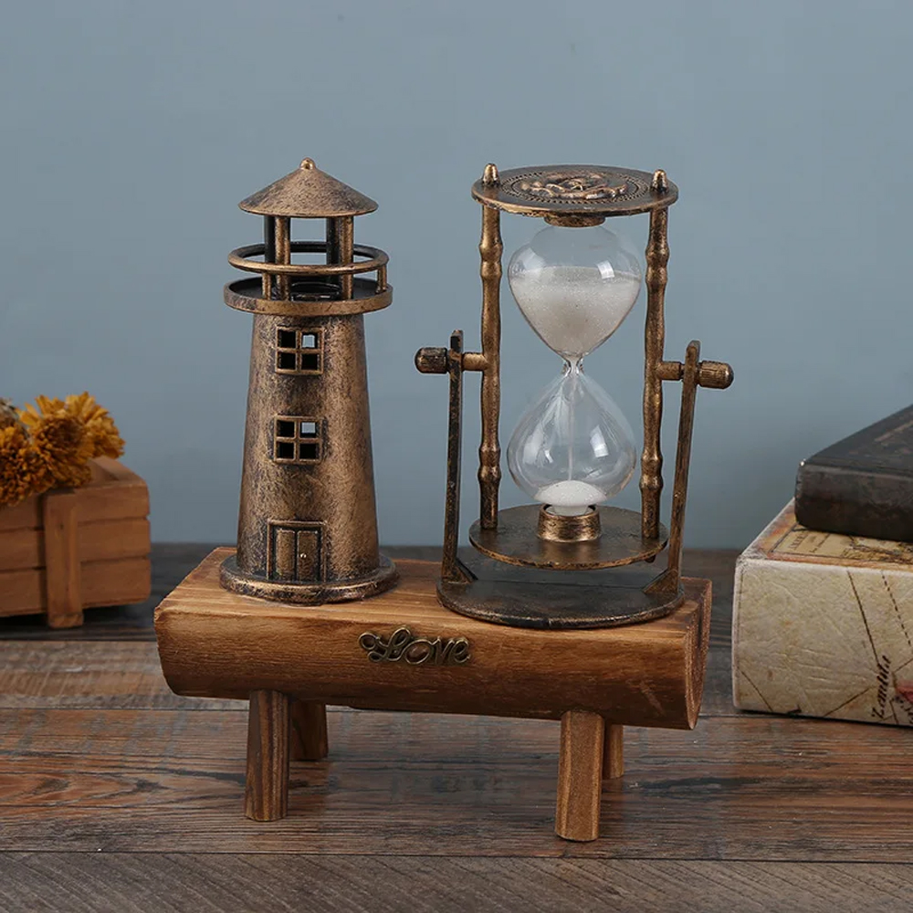 Dekoratif Deniz Feneri Kum Saati