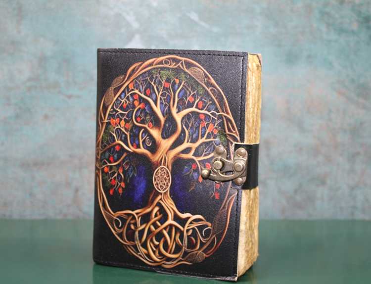 Hayat Ağacı Deri Defter Model 2