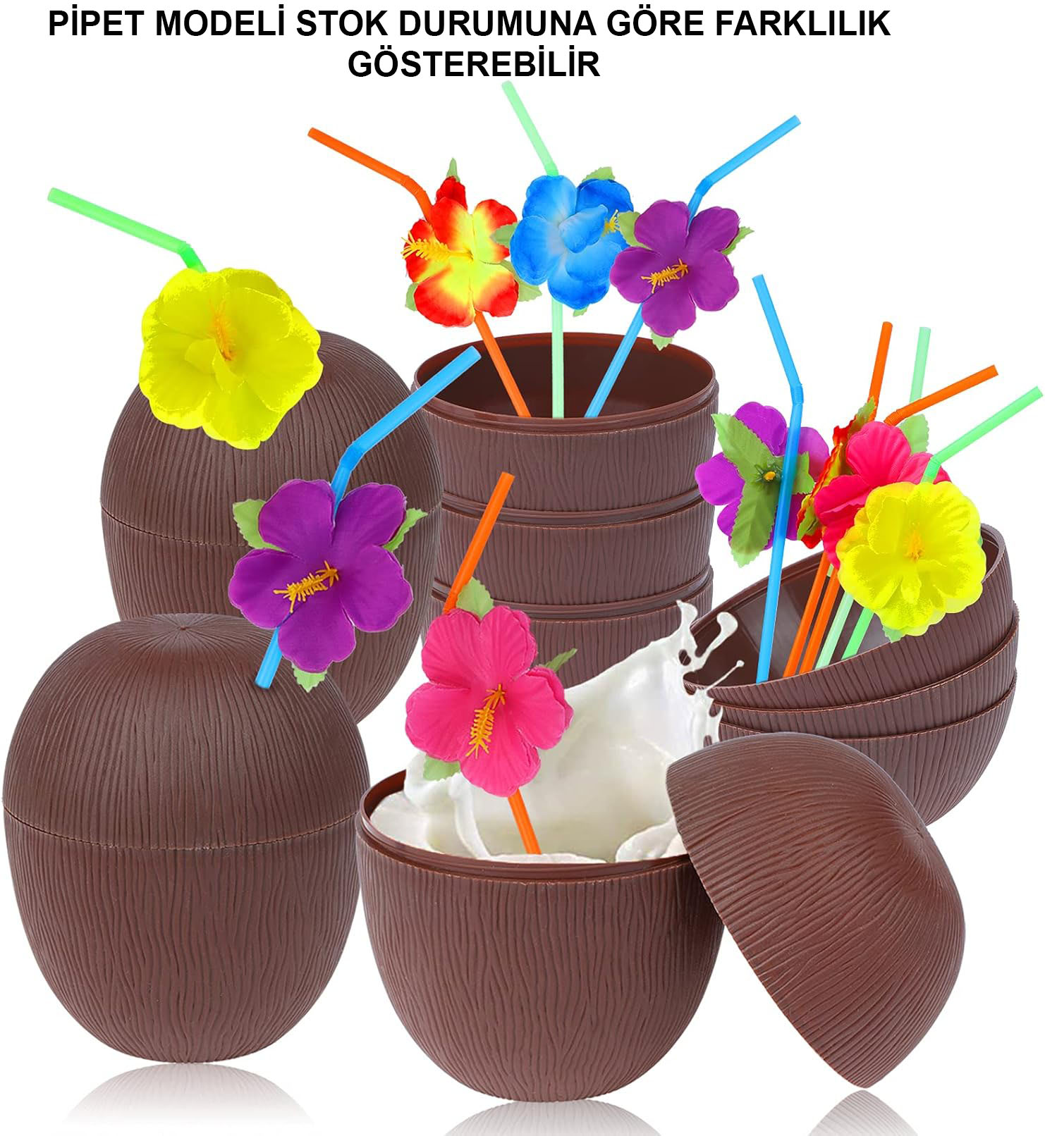 Hindistan Cevizi Pipetli Bardak Hindistan Cevizi Pipetli Bardak