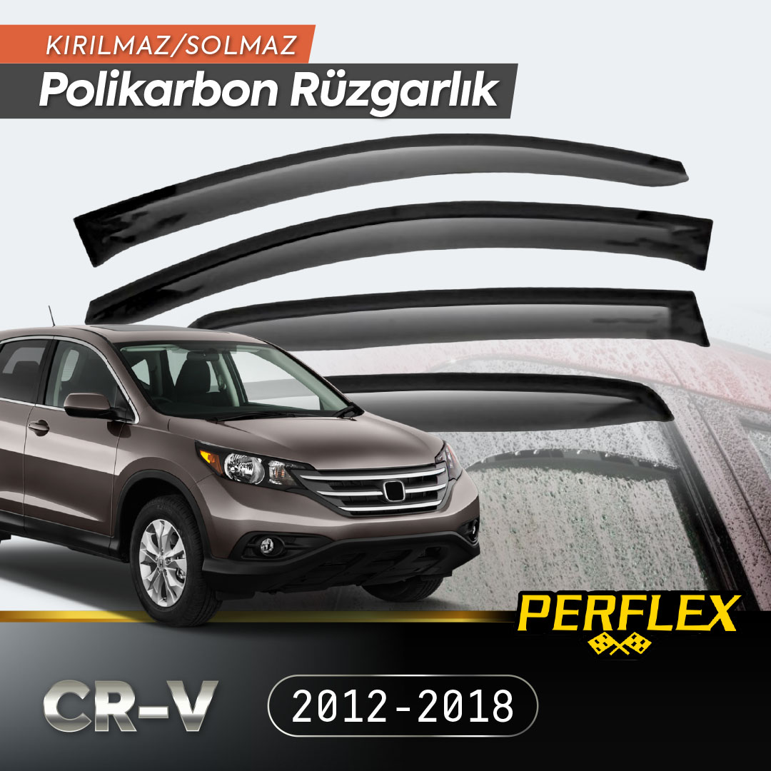 Honda CR-V 2012-2018 Cam Rüzgarlığı V2 Düz Honda CR-V 2012-2018 Cam Rüzgarlığı V2 Düz