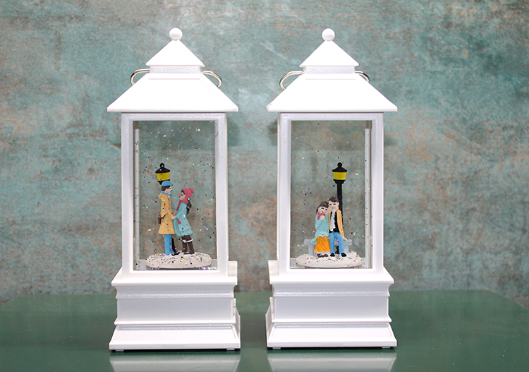 Kış Masalı Tasarımı Işıklı Müzikli Kar Küresi