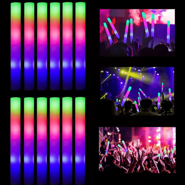 Led Işıklı Rengarenk Sünger Parti Çubuğu