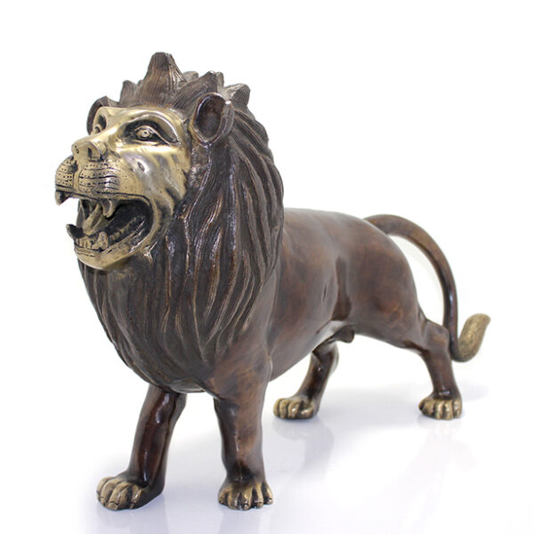 Metal Aslan Biblosu 60 Cm