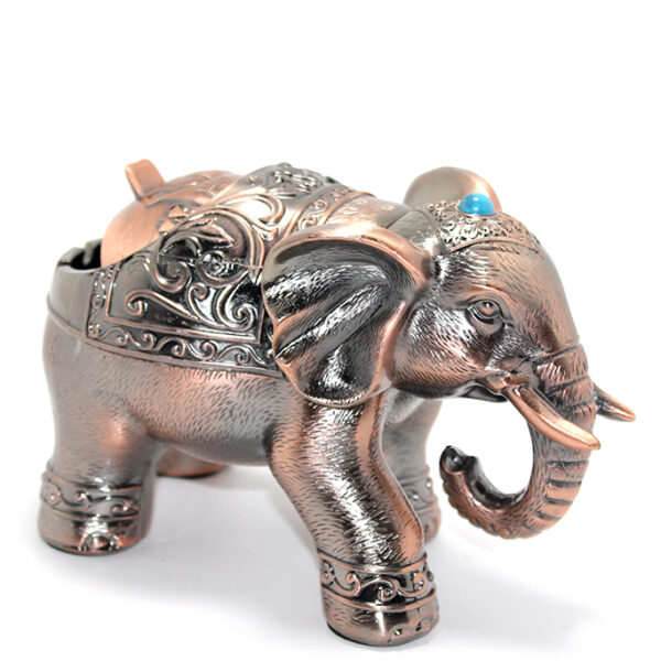 Metal Fil Figürlü Küllük Model 1