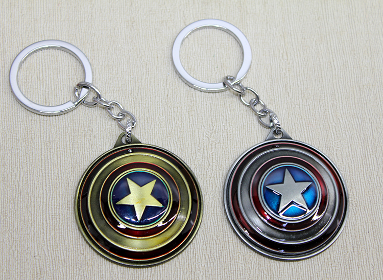 Metal Kaptan Amerika Anahtarlık
