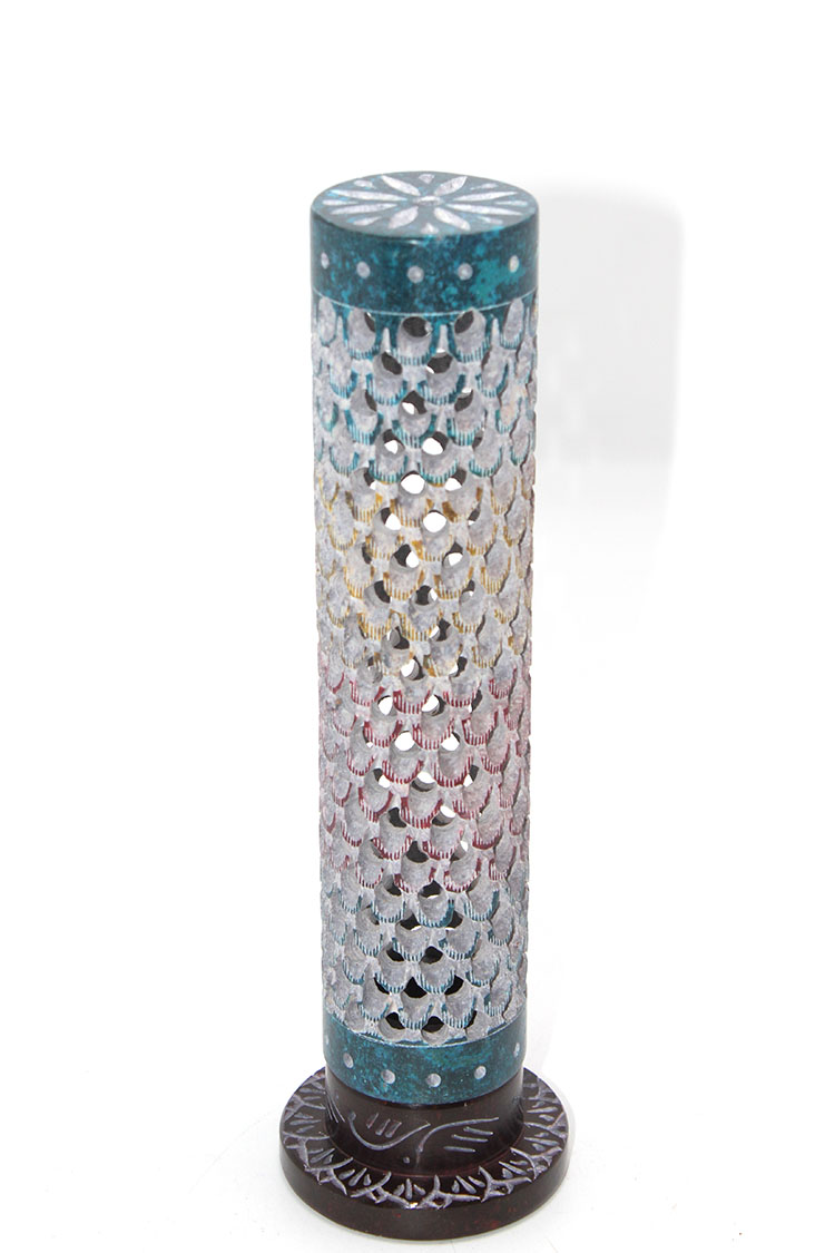 Obsidian Taşı İşlemeli Kule Tütsülük Model 5 Obsidian Taşı İşlemeli Kule Tütsülük Model 5