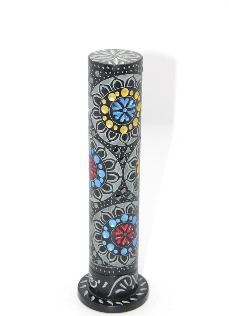 Obsidian Taşı İşlemeli Kule Tütsülük Model 6