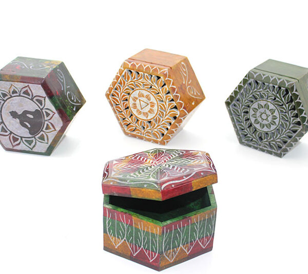 Obsidian Taşı Kutu Model 6