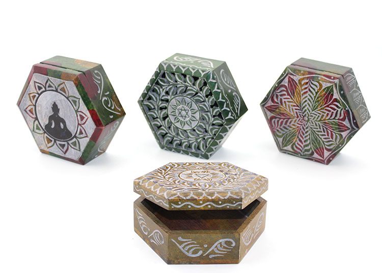 Obsidian Taşı Kutu Model 7