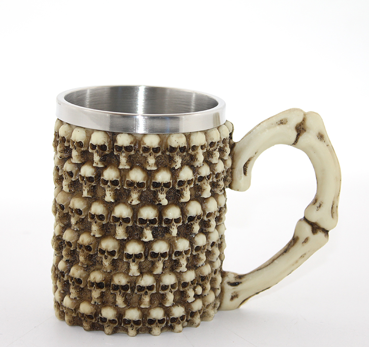 Paslanmaz Çelik Kuru Kafa Kupa Bardak Model 1