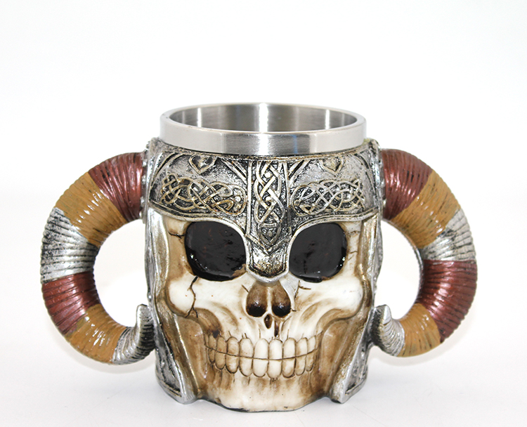 Paslanmaz Çelik Kuru Kafa Kupa Bardak Model 2