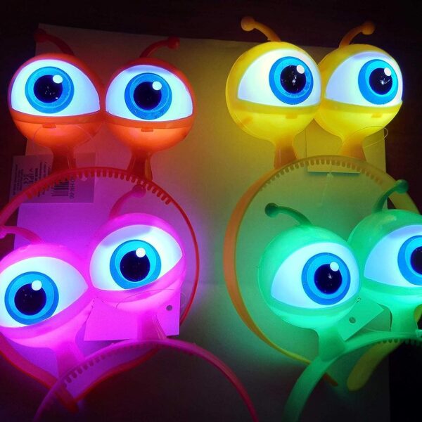 RENGARENK 3 FARKLI FONKSIYONDA YANAN LED IŞIKLI UZAYLI GÖZ TAÇ