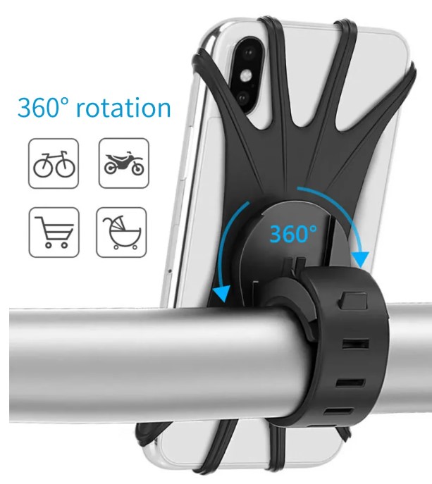 Silikon Esnek Bisiklet Telefon Tutucu