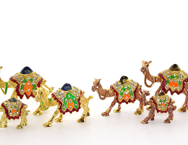 Swarovski Taşlı 3'lü Deve Seti Model 1