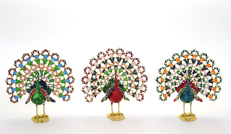 Swarovski Taşlı Tavuskuşu Model 5