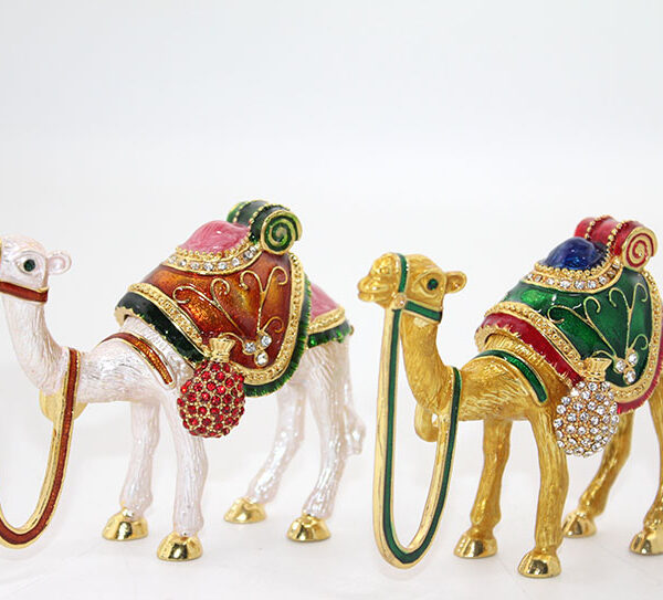 Swarovski Taşlı Tekli Deve Figürü Model 5