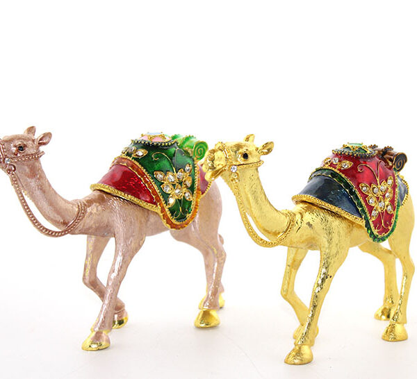Swarovski Taşlı Tekli Deve Figürü Model 6