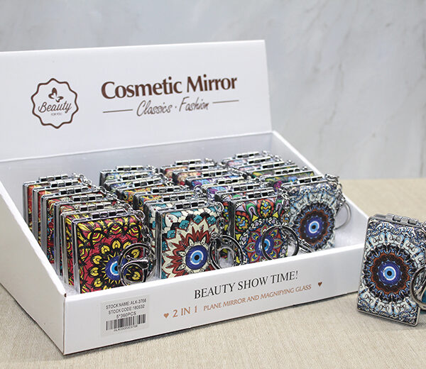 Taşlı El Aynası Anahtarlık Model 1