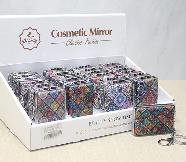 Taşlı El Aynası Anahtarlık Model 9