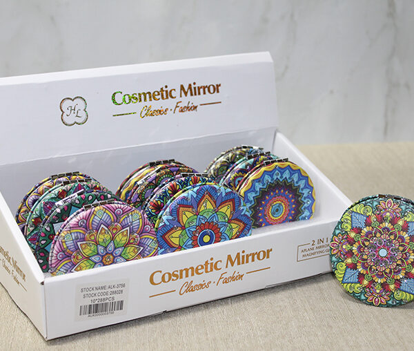 Taşlı El Aynası Yuvarlak İnce Model 4