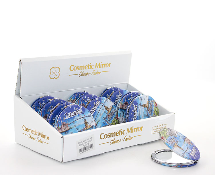 Taşlı İstanbul Tasarımı El Aynası İnce Model 3