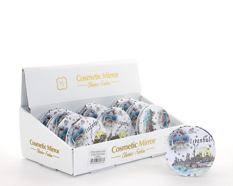 Taşlı İstanbul Tasarımı El Aynası İnce Model 4