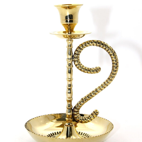 Tekli Pirinç Şamdan Model 1