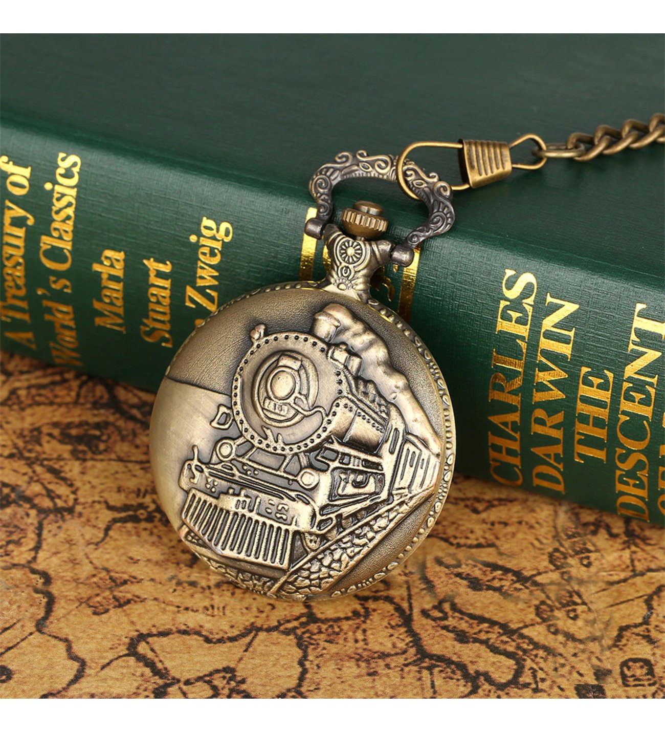 Tren Temalı Köstekli Saat Tren Temalı Köstekli Saat