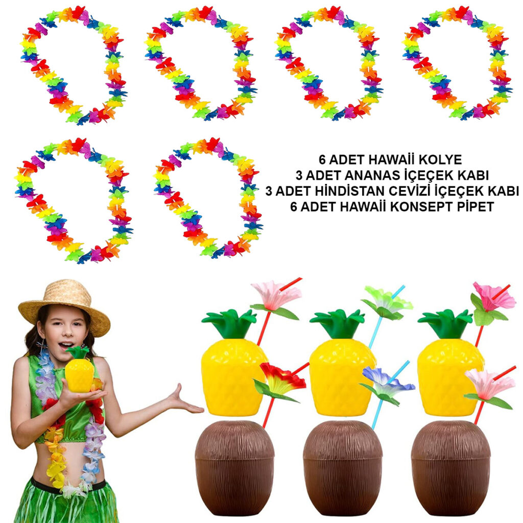 Tropikal Hawaii Parti Malzemeleri – Kolye