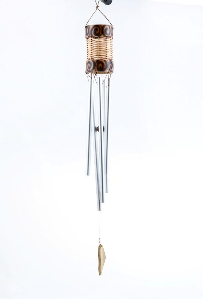 Üstü Bambu Metalli Rüzgar Çanı
