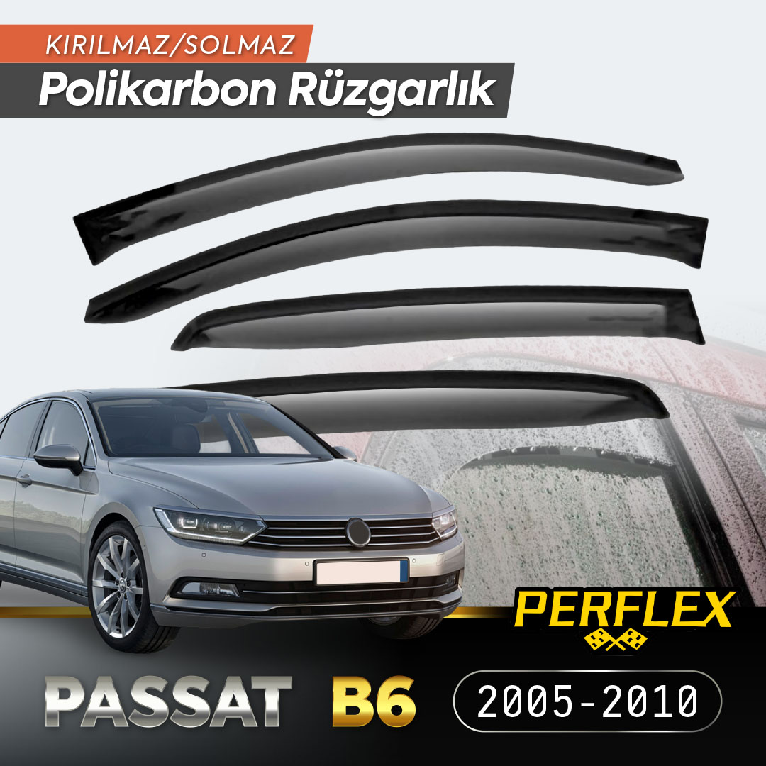 VW Passat B6 2005-2010 Cam Rüzgarlığı V2 Düz VW Passat B6 2005-2010 Cam Rüzgarlığı V2 Düz