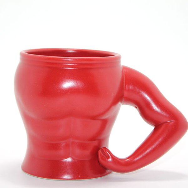 Vücut Porselen Kupa Bardak Kırmızı Renk